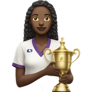 Women’s Wimbledon trophy noirette sticker