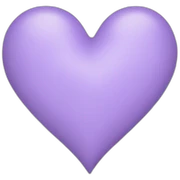 Lavender color-heart sticker