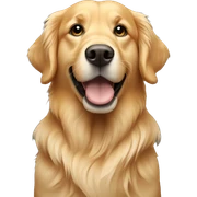 Golden retriever sticker