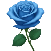 blue rose sticker