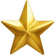 Gold star sticker
