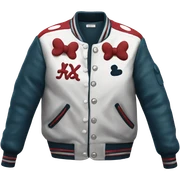 minnie mouse lettermen  jacket  sticker
