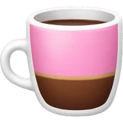 Pink coffee sticker