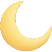 Moon and stars sticker