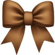 brown bow sticker