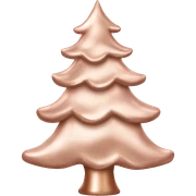 Rose Gold Christmas tree sticker
