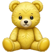Lemon patterned teddy bear sticker