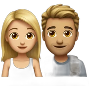 Couple sticker
