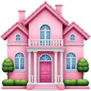 Pink house  sticker
