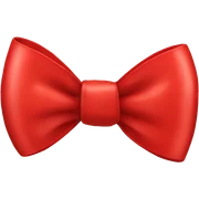 Red bow sticker