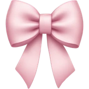 light pink bow sticker