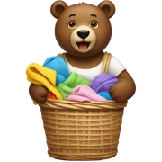 Laundry bear sticker