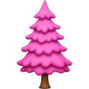 Pink Christmas tree  sticker