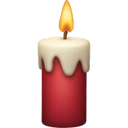 christmas candle sticker