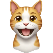 smiling cat sticker
