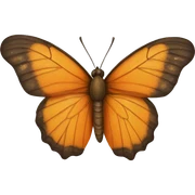 mariposa naranja sticker