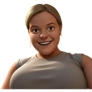 smiling girl in shirt sticker