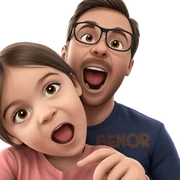 playful siblings indoors together sticker