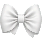 White bow sticker