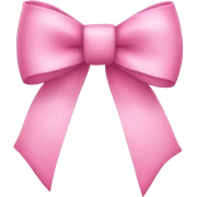 Pink bow sticker