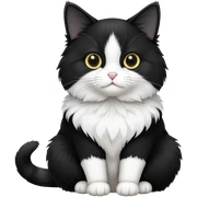 Tuxedo cat sticker
