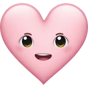 Pastel pink heart sticker