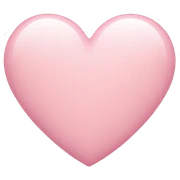 light pink heart sticker