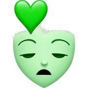 green heart sticker