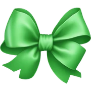 Green bow sticker