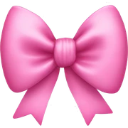 pink bow sticker