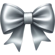 silver bow sticker