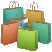 shopping bags sticker