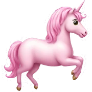 Light pink unicorn balloon  sticker