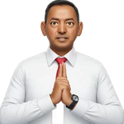 confident man in white shirt sticker