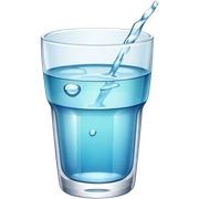 Glass of water sticker