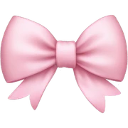 Baby pink bow sticker