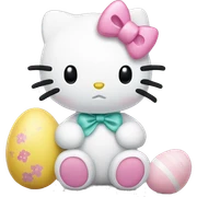 easter hello kitty sticker