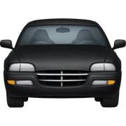 Black car sticker