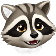 raccoon is fine fire sticker