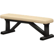 Beige Y black workout bench sticker