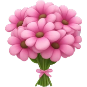 pink flower bouquet sticker