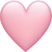 Light pink heart sticker