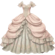 rococo dress sticker