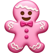 pink gingerbread sticker