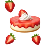 Strawberry cheesecake sticker