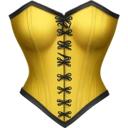 Yellow corset sticker