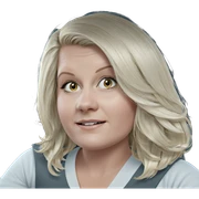 blonde girl in car interior sticker