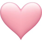 Soft pink heart  sticker