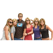 city day with friends sticker
