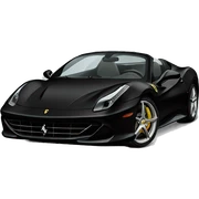 black ferrari sticker